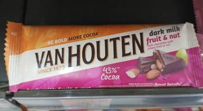 Van Houten Dark Milk Fruit and Nut