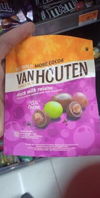 Van Houten Dark Milk Raisins