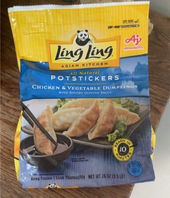 Ajinomoto All Natural Potstickers - Chicken & Vegetable Dumplings