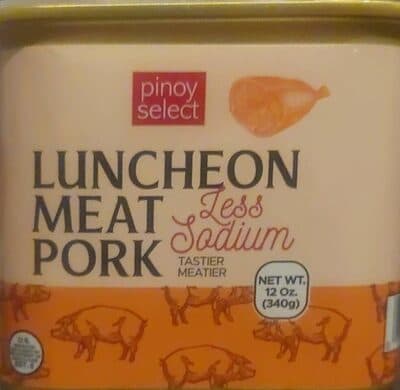 Luncheon Meat Pork Less Sodium