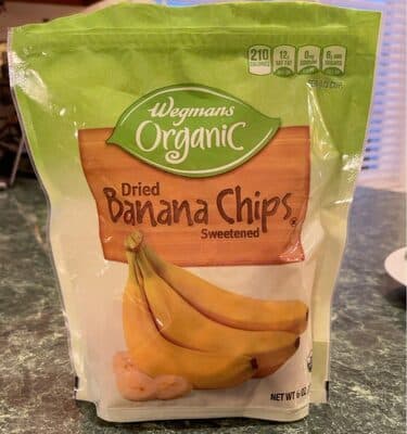 Wegmans Organic Dried Sweetened Banana Chips