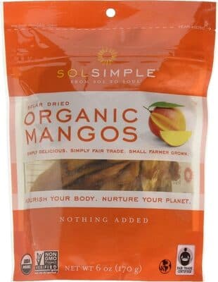 Sol Simple Organic Dried Mango