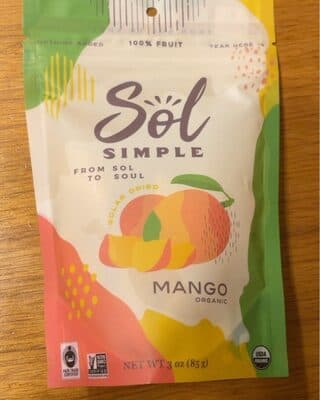 Sol Simple Organic Dried Mango