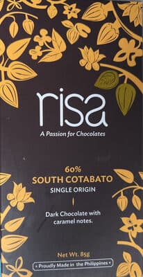 Risa 60% South Cotabato Single Origin Chocolate