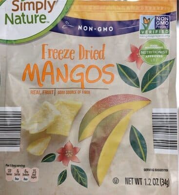Simply Nature Freeze Dried Mangos