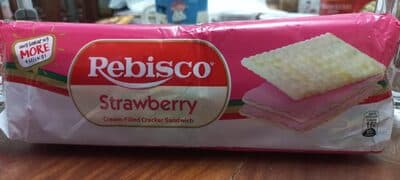 Rebisco Strawberry Cream-filled Crackers Sandwich