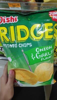 Oishi Ridges Onion and Garlic