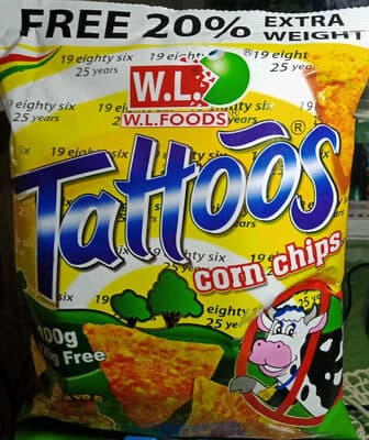 W.l.foods Tattoos Corn Chips