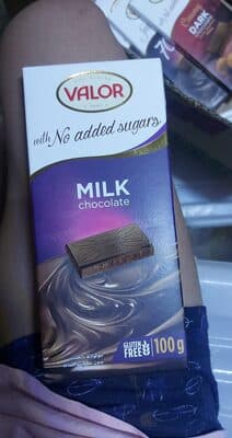 Valor with No Added Sugar Milk Chocolate