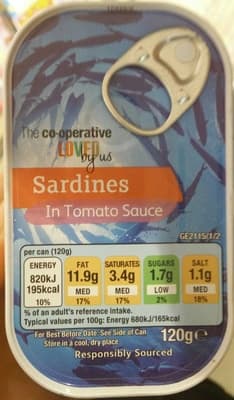 the Co-operative Sardines in Tomato Sauce